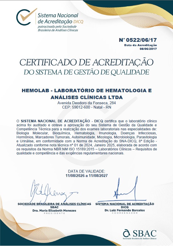 Certificado DICQ 2026